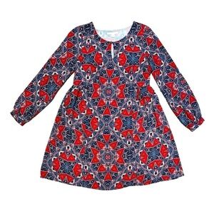 Anthropologie | Paper Crown Ling Sleeve Handkerchief Print Dress, Small